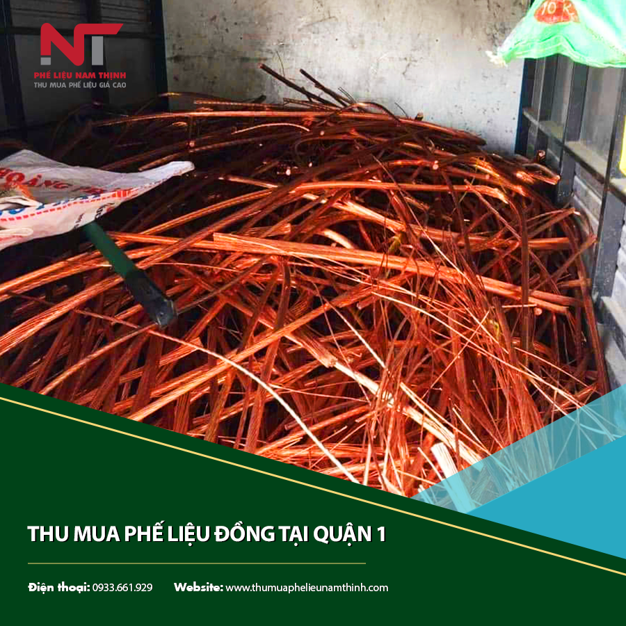 Thu mua phế liệu đồng tại quận 1 với quy trình minh bạch.