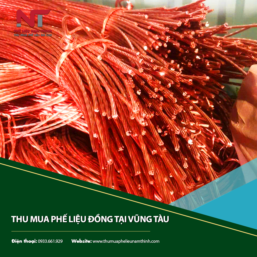 Thu mua phế liệu đồng tại Vũng Tàu tiếp nhận đa dạng các loại đồng