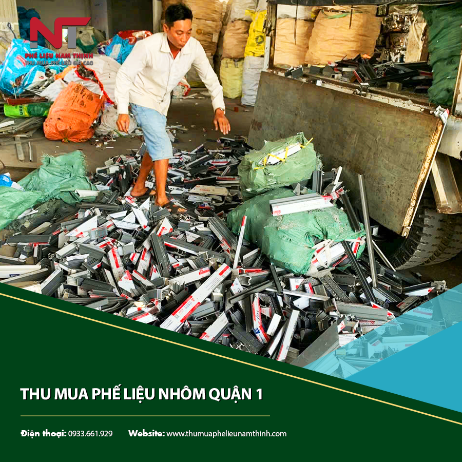 Thu mua phế liệu nhôm Quận 1 số lượng lớn, thanh toán nhanh.