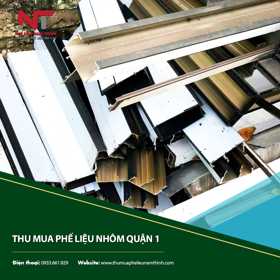 Đơn vị thu mua phế liệu nhôm Quận 1 tận nơi, giá hợp lý.