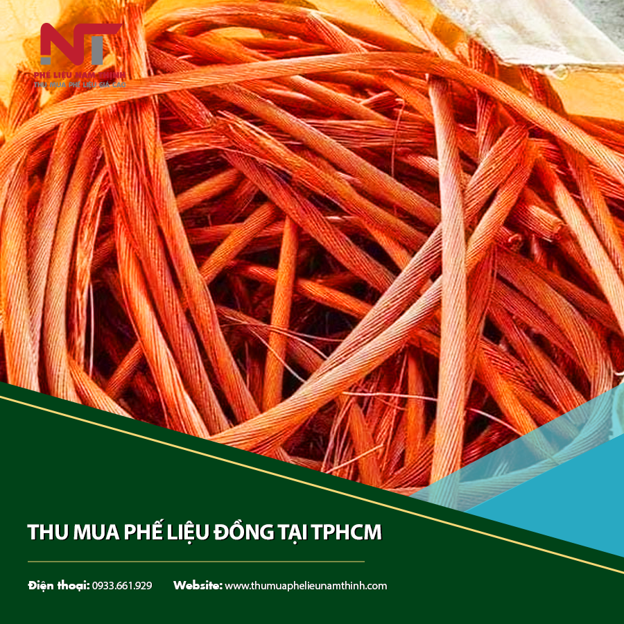 Phế liệu đồng tại TPHCM được thu mua đa dạng loại.