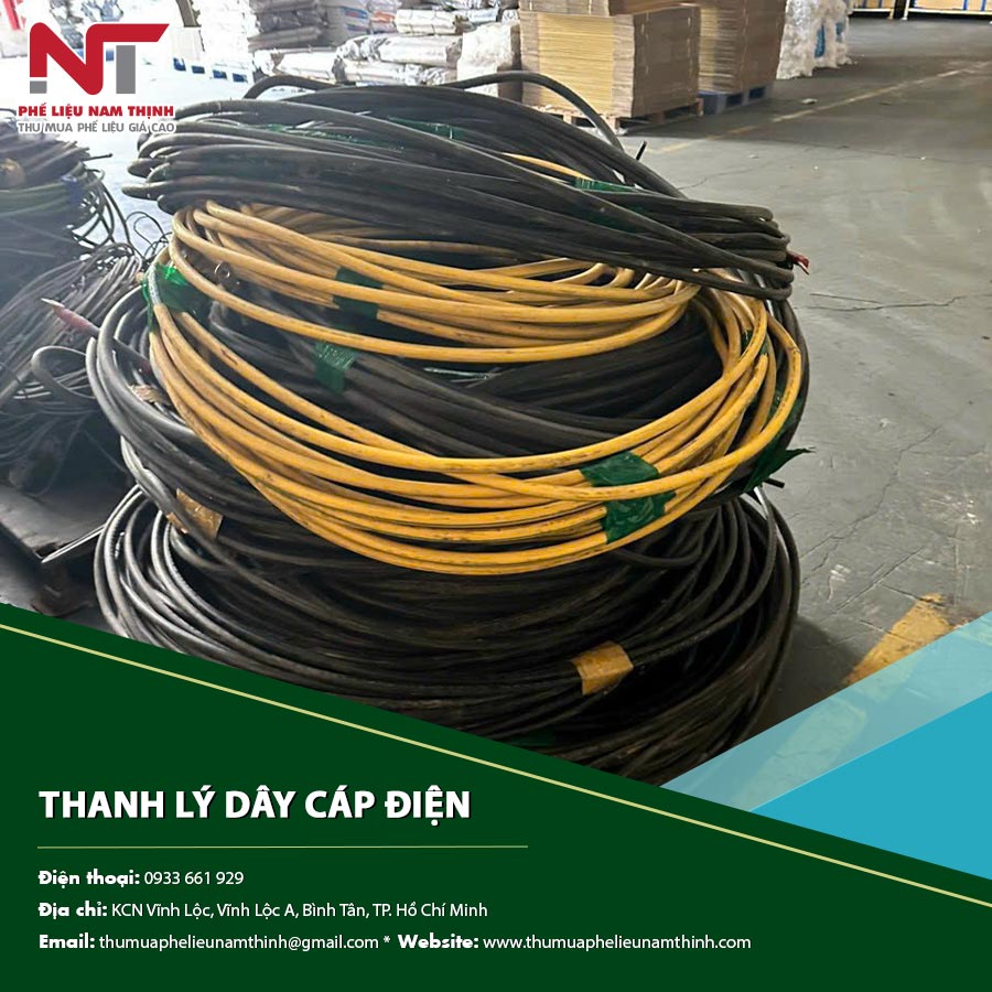Dây cáp điện và cáp đồng phế liệu được phân loại Dây cáp điện và cáp đồng phế liệu được phân loại